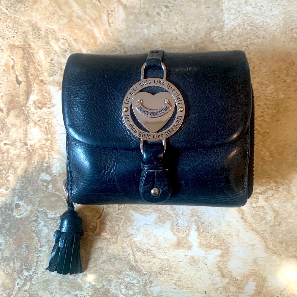Juicy Couture Black Leather Wallet